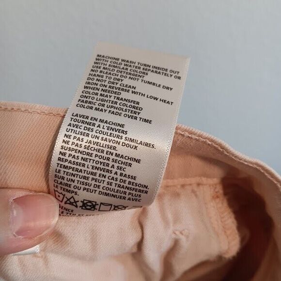 L'AGENCE High Rise 'Alexia' Color Petal, Size 25 Women's Jeans Pale Pink - Picture 9 of 9